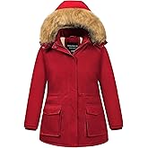 CREATMO US Women's Plus Size Winter Coats Warm Parka Jackets Sherpa Lined Detachable Fur Hood Available in Size 1X to 5X