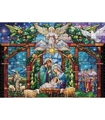 Vermont Christmas Company Neighborhood Nativity 1000-Piece Jigsaw Puzzle - 30" X 24" When Complete - View #3