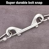 PEUTIER 2pc Double Ended Bolt Snap Hooks 4.6" Zinc Alloy Heavy Duty 220lbs view 4