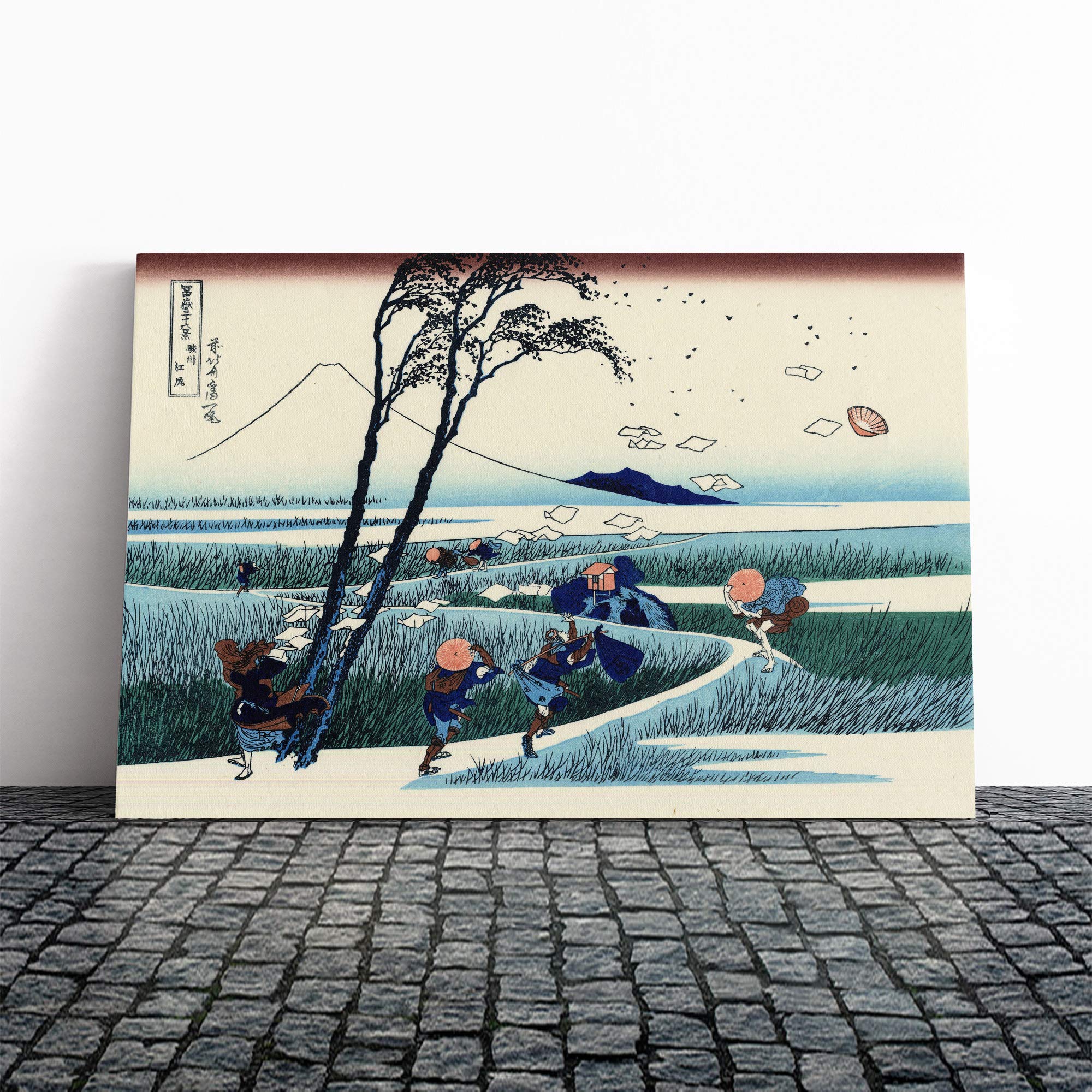Hokusai Japanese Oriental Ejiri (2) Canvas Print | Gallery Wrapped 30mm Frame Wall Art | 20x14 inches | Ready to Hang | Asian Picture | Living Room Bedroom Lounge Office