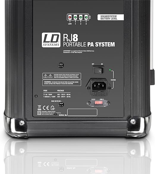 ld systems rj8 portable pa system