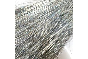 Llxieym Christmas Icicle Tinsel Garland Iridescent Tinsel Strands Foil Fringe Icicles for Chrismtas Tree Holiday Decoration Party Supplies (16000, Silver)