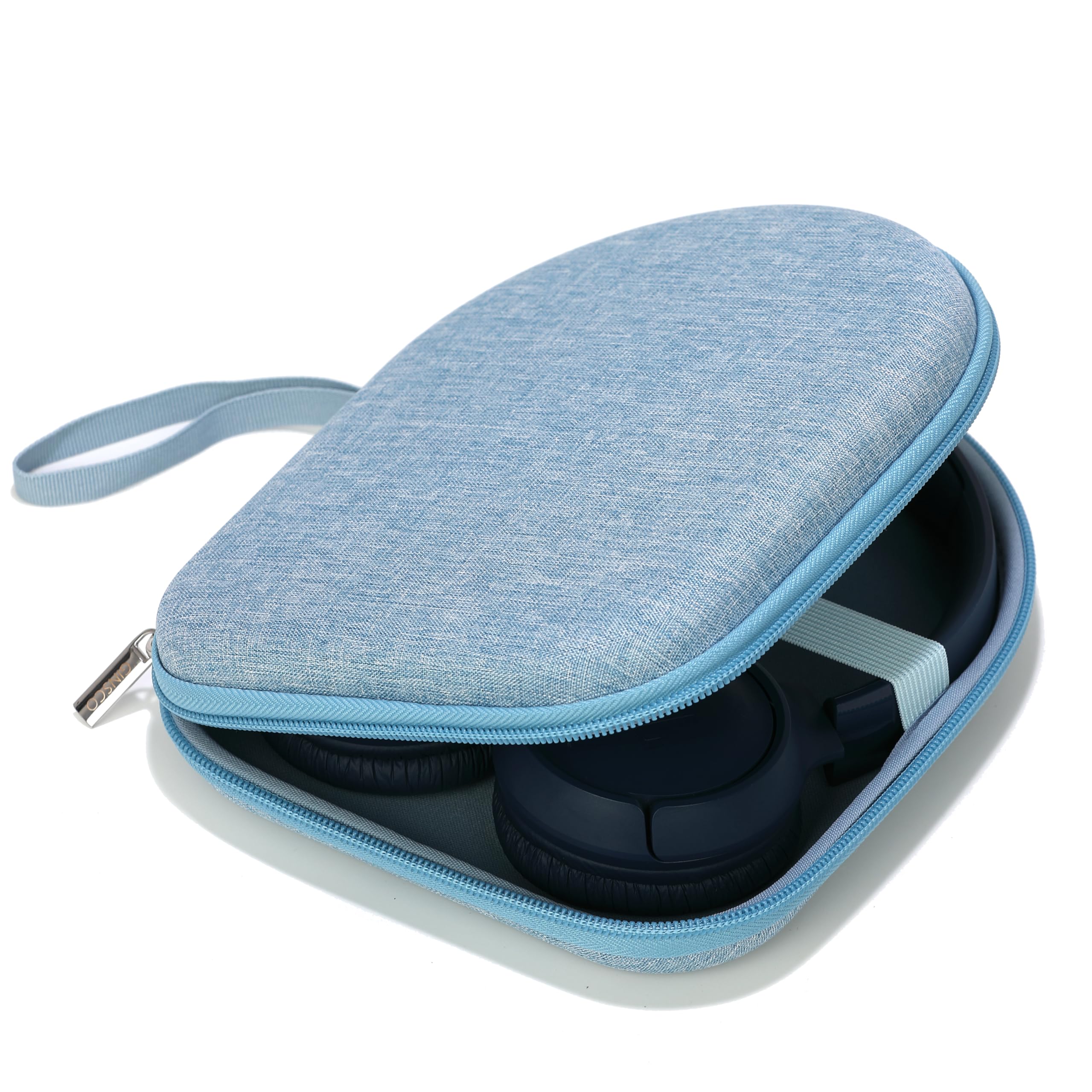 Photo 1 of Ginsco Case Compatible with JBL Tune 510BT/520BT/500BT with Sony WH-CH520/510, Ultra-Slim Hard Shell Headphone Case for On Ear Headphones (Light Blue)