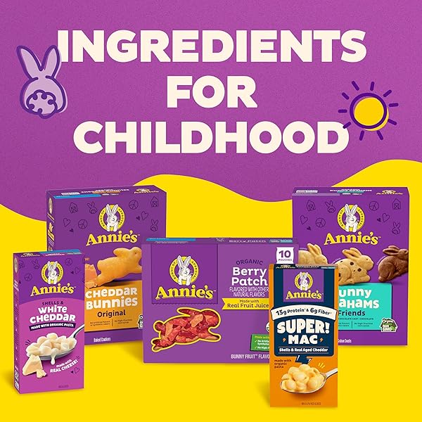 ANNIE’S PUPPIES AND KITTIES AND WHITE CHEDDAR PASTA AND CHEESE, MADE WITH REAL CHEESE AND ORGANIC PASTA, 6 OZ