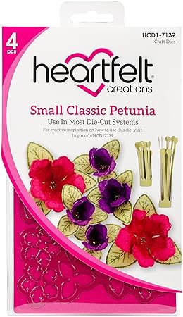 Heartfelt Creations Small Classic Petunia Emboss Dies