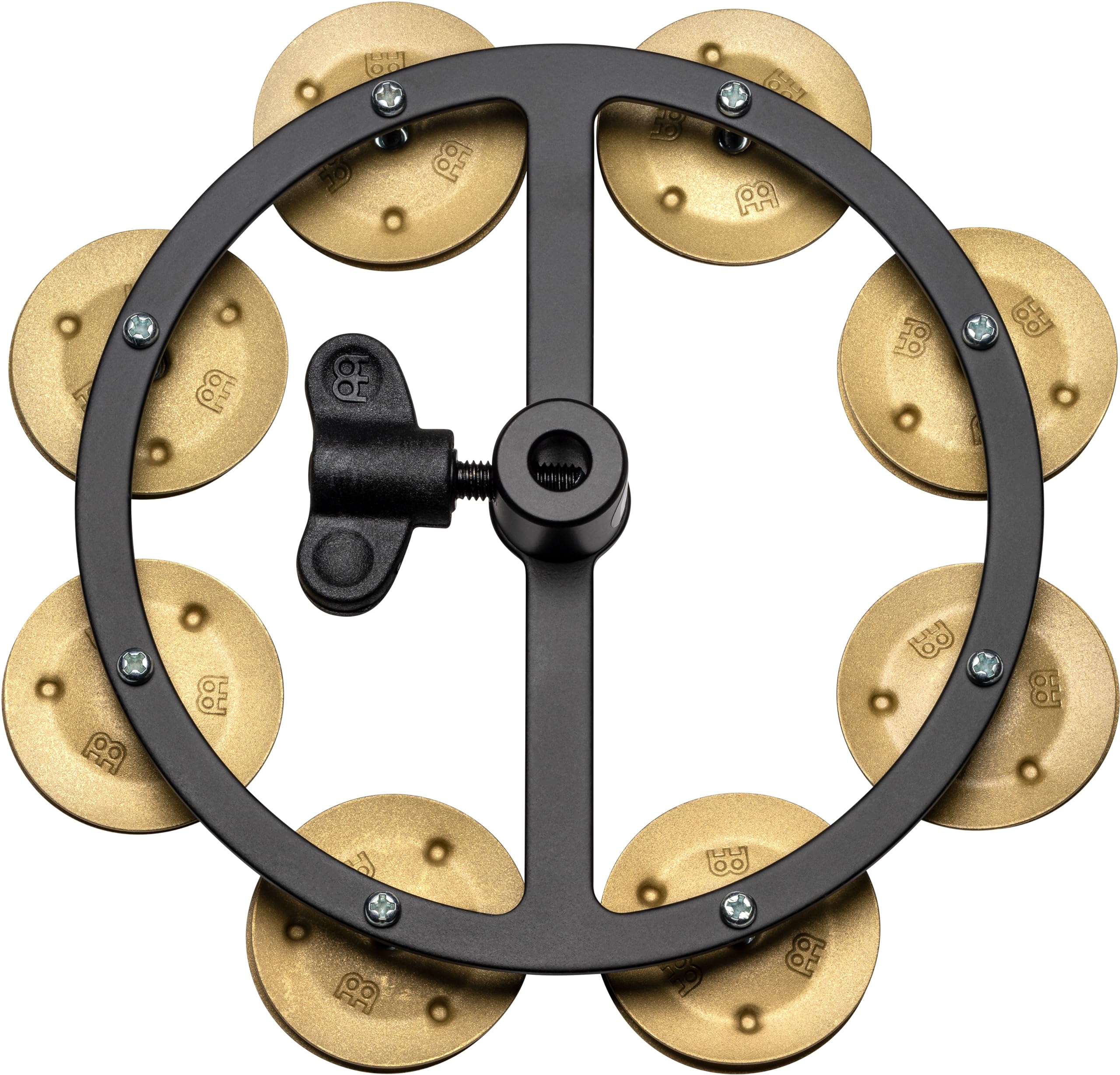 Meinl Percussion Artist Hihat Tambourine - Benny Greb - Tambourine Add-On for Drum Cymbals - 9.5-inch Diameter - Mylar / Steel, Black / Silver (SFHHT)