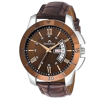 Analogue Brown Dial Mens Watch - Sw-G350-Brwn