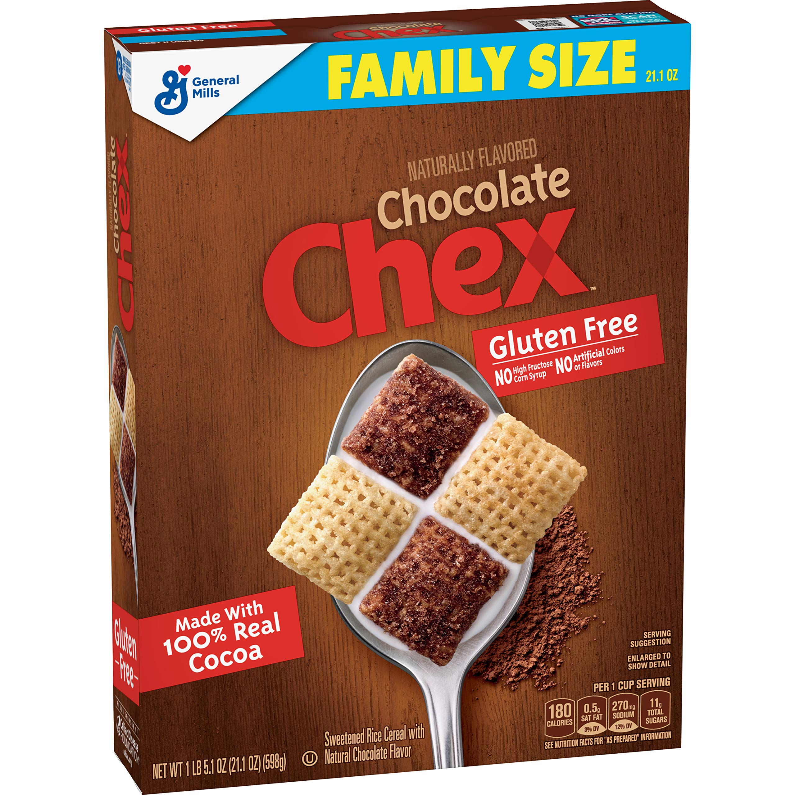 Chex Cereal, Chocolate, Gluten Free, 21.1 oz Buy Online in United Arab