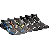Saucony mens Rundry Bolt Performance No-show Socks, Available in M-xxl (6, 12, 18 Pairs)