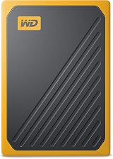 WD 500GB My Passport Go Portable SSD Amber Trim Drop Resistant Fast 400MB/s view 2