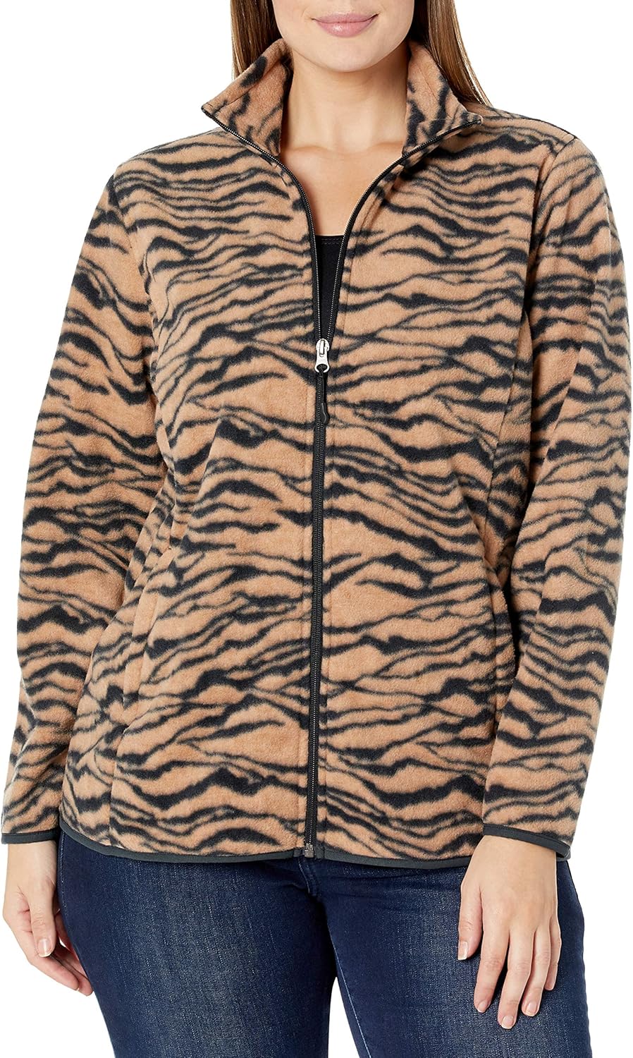 full zip polar fleece jacket