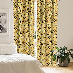 Lunarable Abstract Window Curtains, Terrazzo