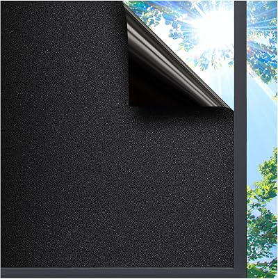 Lifetree Blackout Window Film 60x200cm Privacy No Glue UV Protection