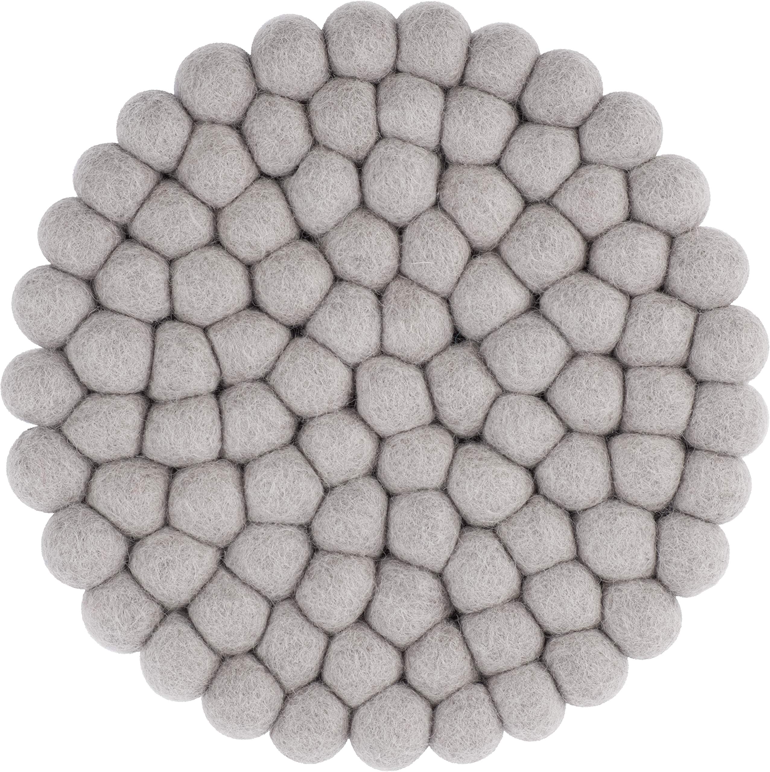 myfelt Luis Felt Ball Trivet Round Diameter 20 cm