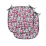 Ambesonne Cat Chair Seating Cushion Set of