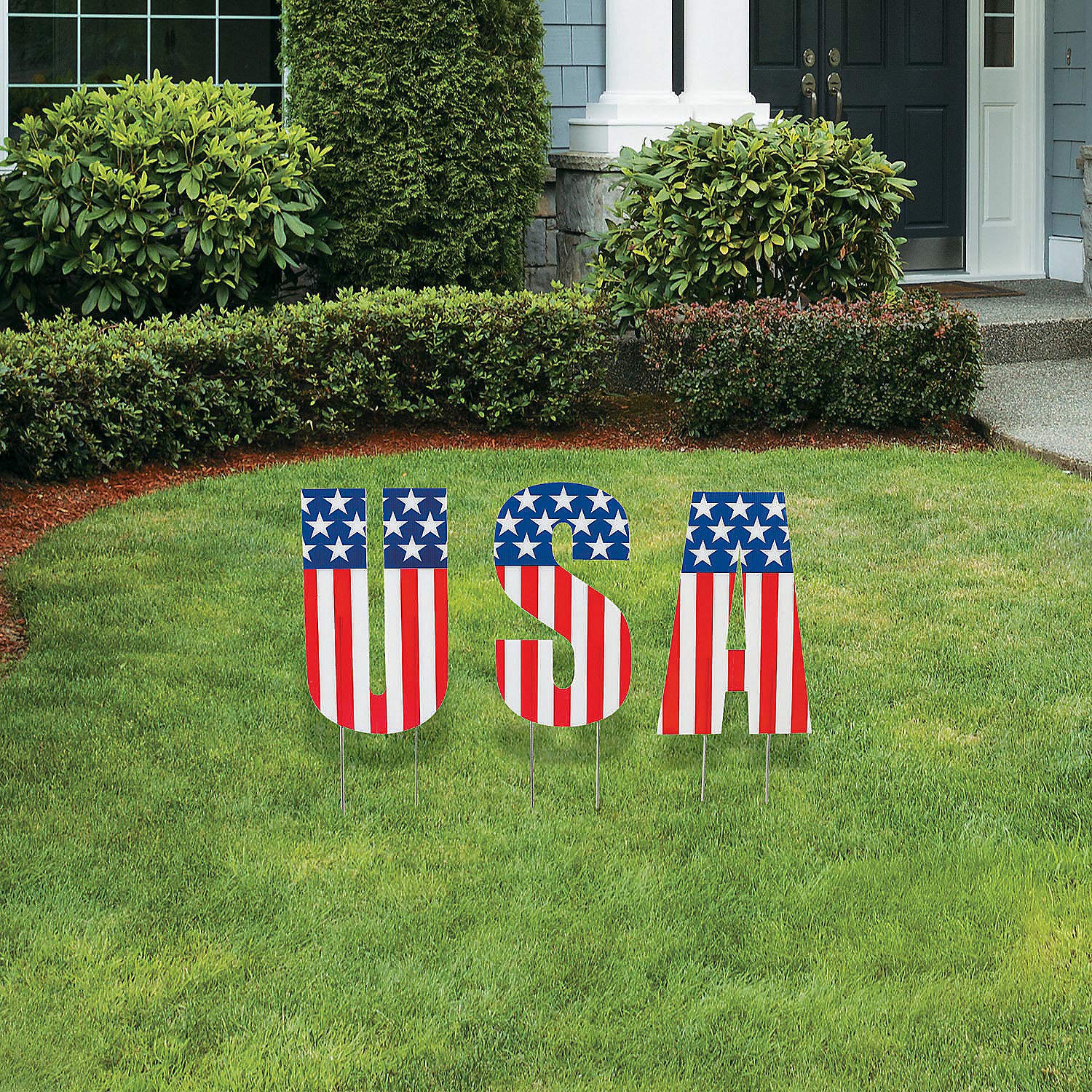 USA Letter Yard Sign - 4th of July Decor ideas!