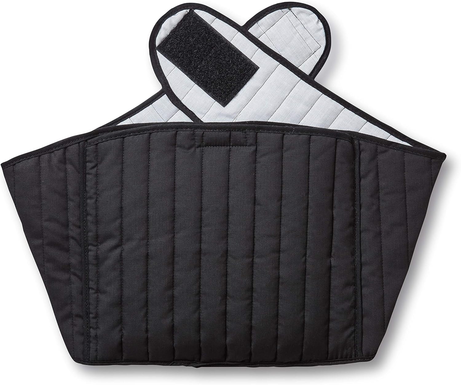 Hotties Soothing Backwrap Microwavable Heat Wrap for Lower Back Pain Relief - Black Quilted