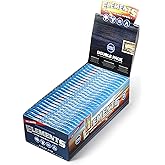 Elements Single Wide Rice Thin Cigarette Rolling Papers, Sugar Gum, 100 Count (Pack of 25)