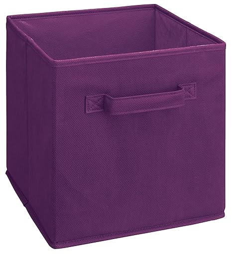 Cubeicals Purple Fabric Drawer 1469 Amazon Co Uk Kitchen Home