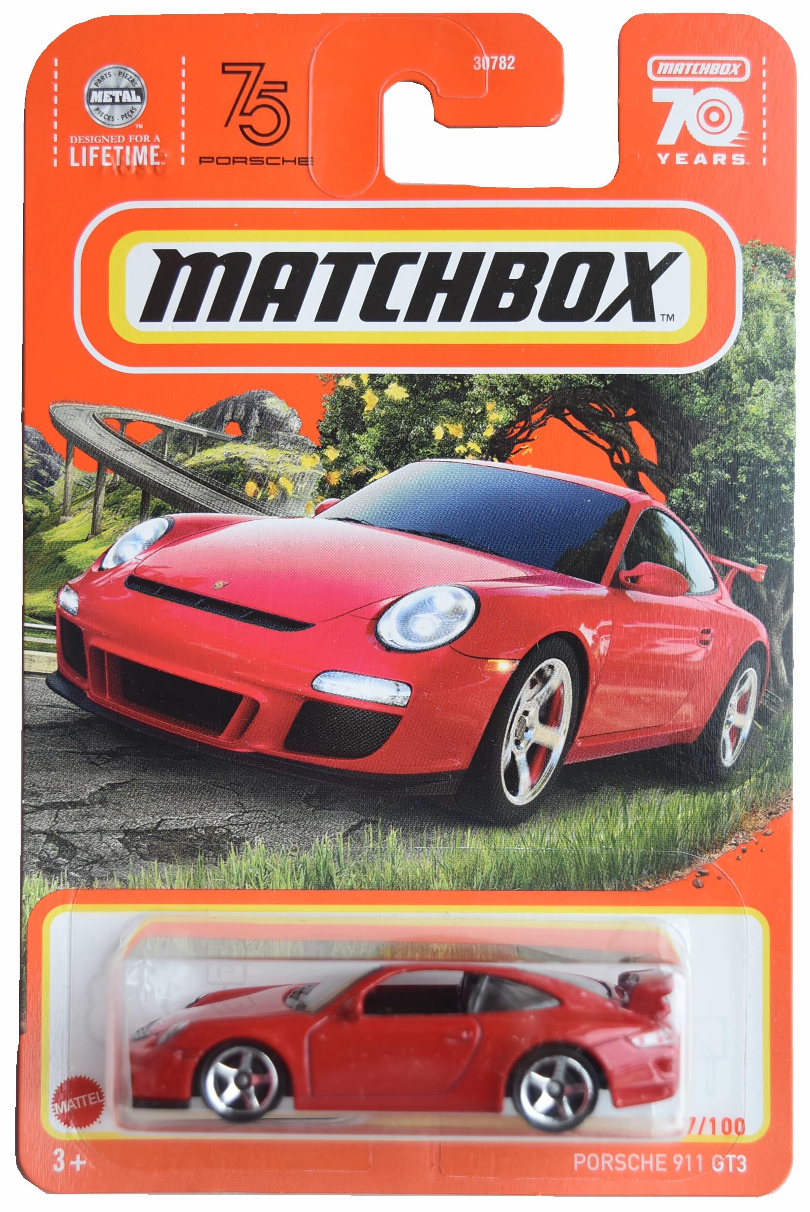 Matchbox Porsche 911 GT3, Red, 1:64 Scale, Car, Children, Unisex
