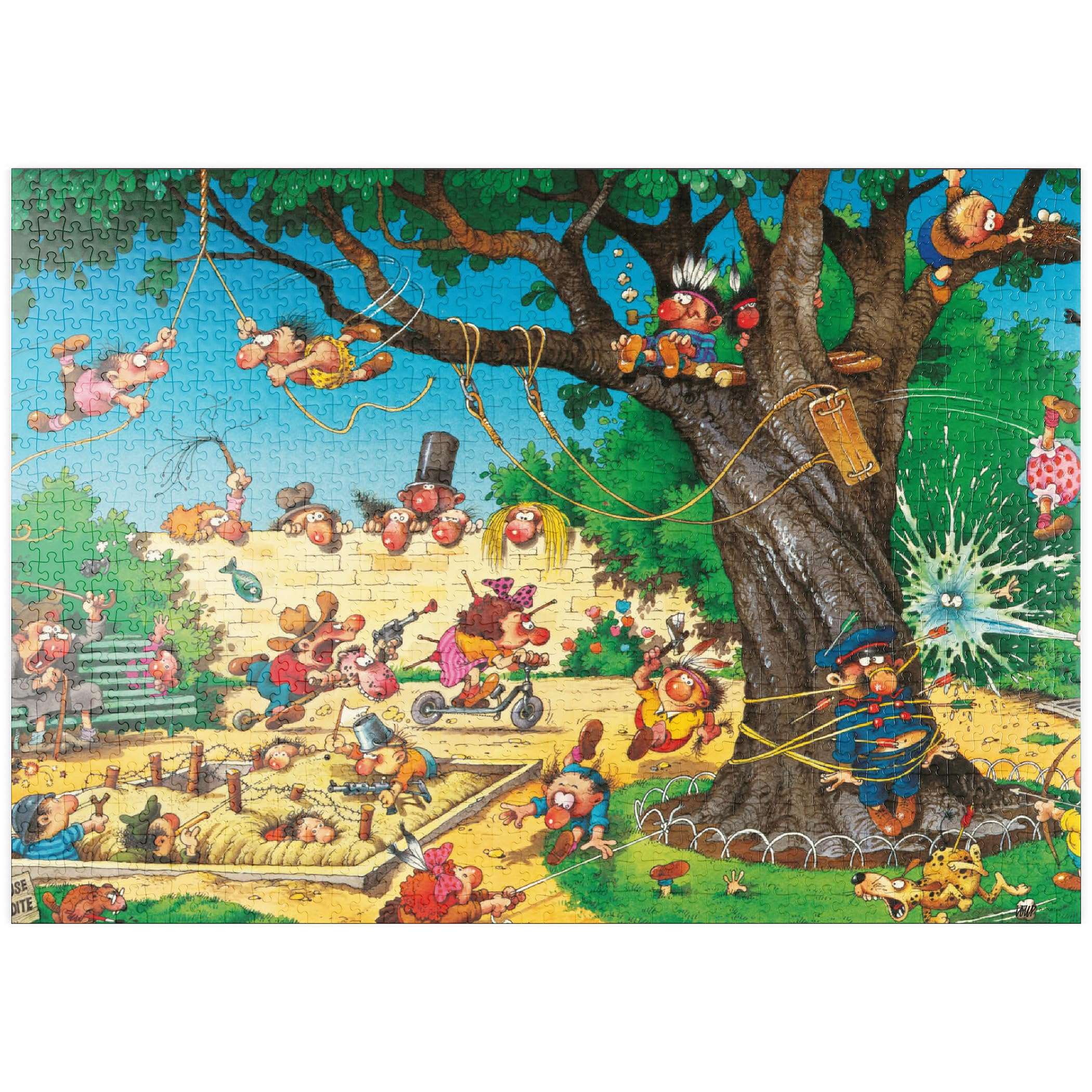 Playground - Jean-Jacques Loup - Cartoon Classics - Premium 1000 pieces Puzzle - MyPuzzle special collection from Heye Puzzle