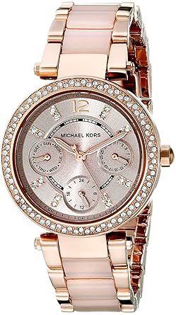 Analog Rose Gold Dial Women's Watch-MK6110
