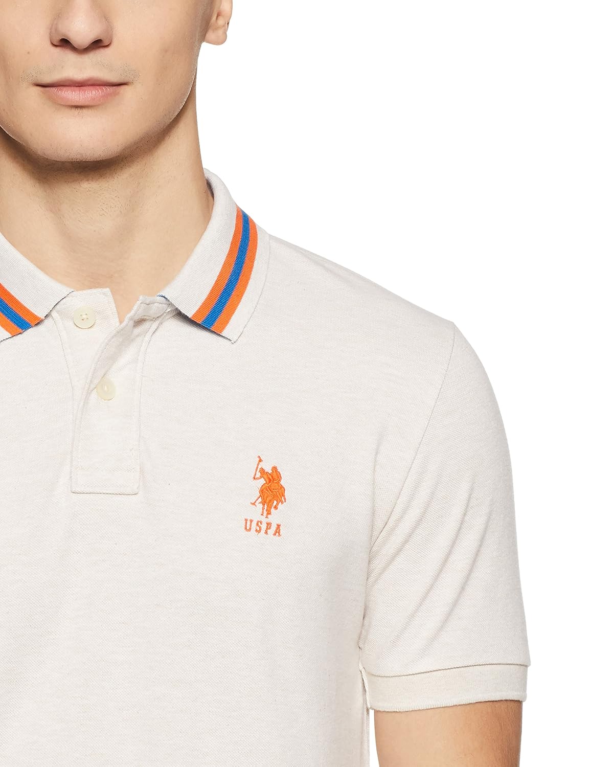 us polo association men's solid regular fit polo