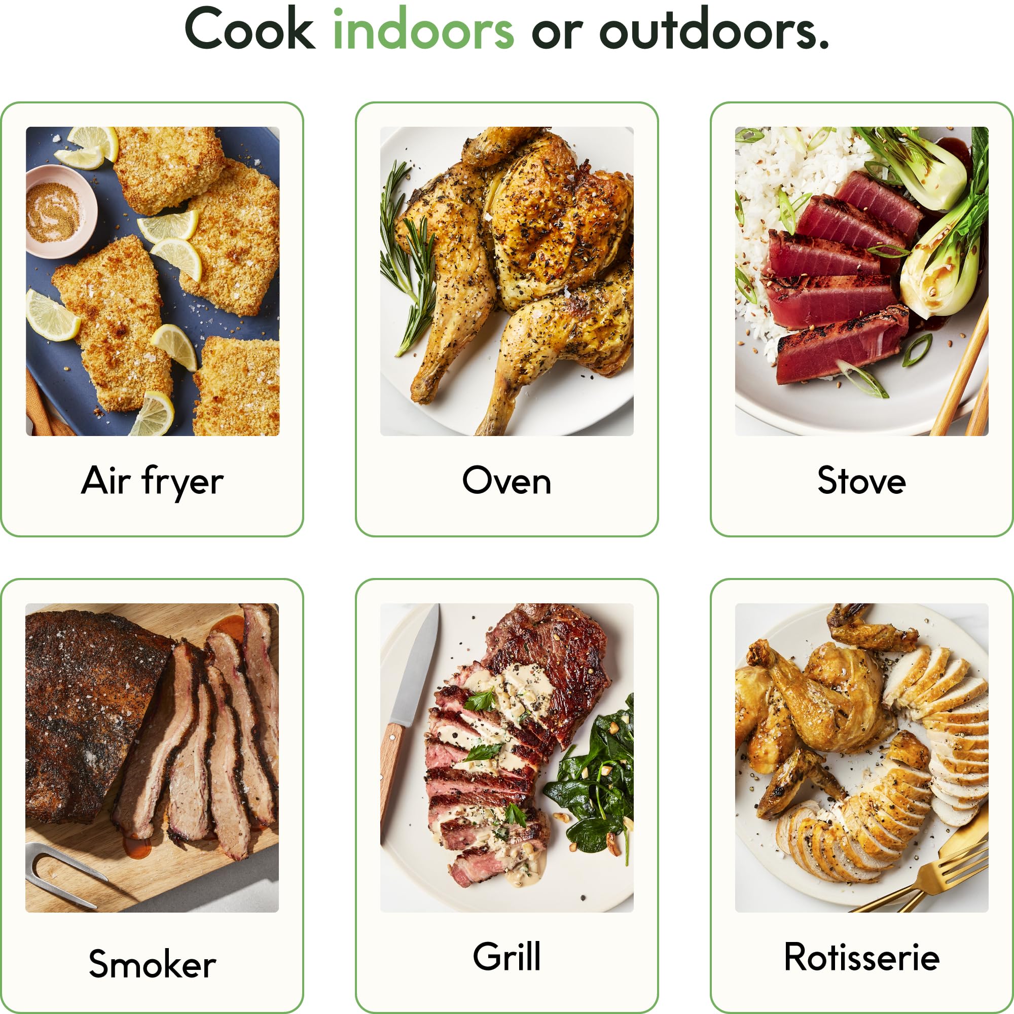 CHEF iQ Sense Smart Wireless Meat Thermometer with 3 Ultra-Thin Probes, Unlimited Range Bluetooth Meat Thermometer, Digital Food Thermometer for Remote Monitoring of BBQ Grill, Oven