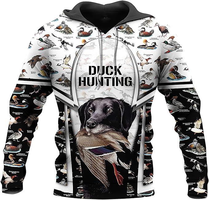 Bolany Duck Hunting Hoodie Dog Sweatshirt Hip Hop Casual
