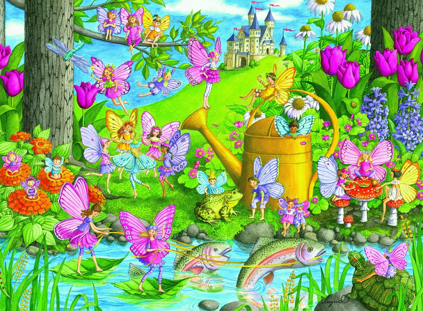 Ravensburger Fairy Playland - 100 Piece Jigsaw Puzzle for Kids – Every Piece is Unique, Pieces Fit Together Perfectly