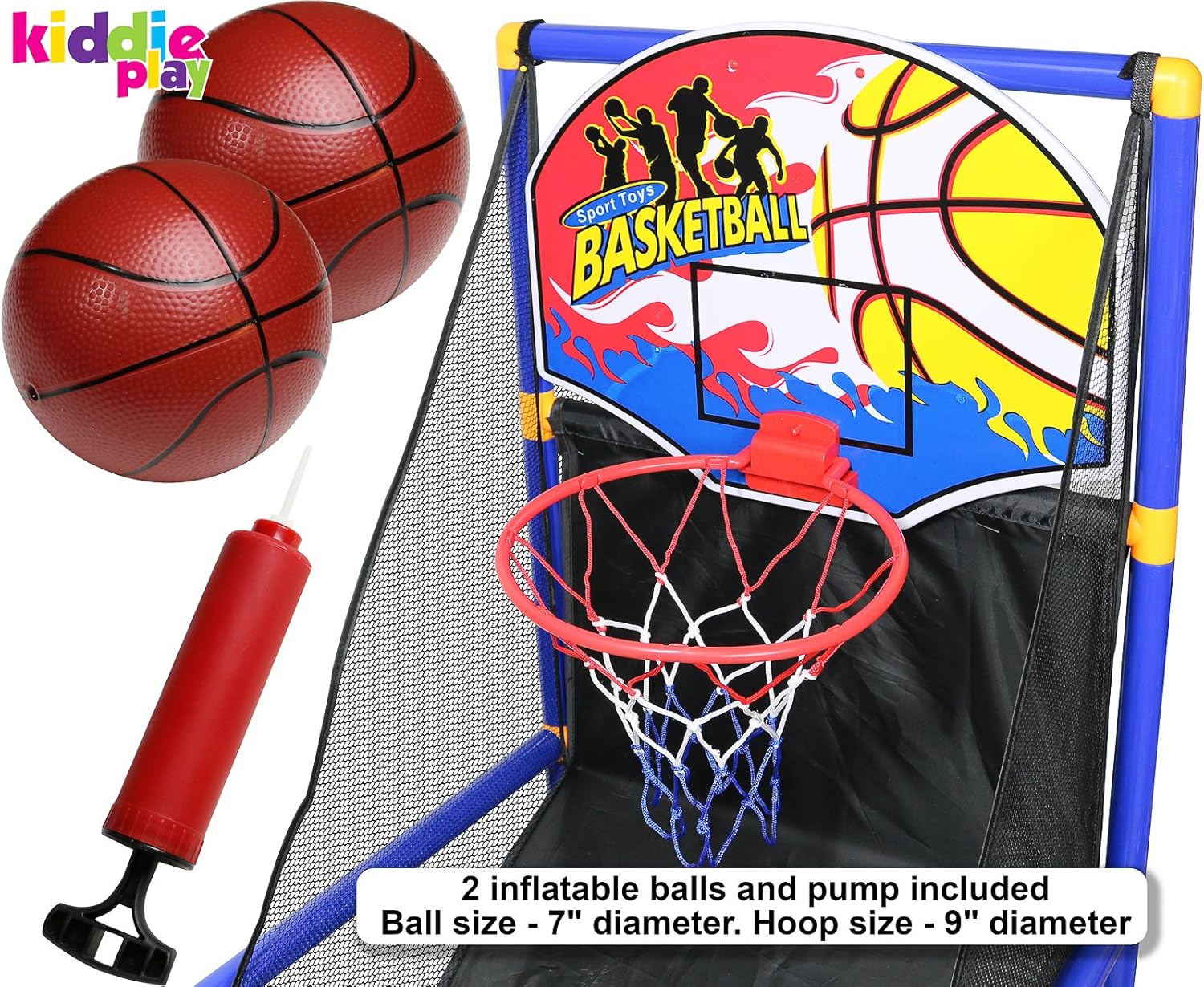 Kiddie Play Toy Basketball Hoop Arcade Game Indoor Sports Toys for Kids: Toys & Games