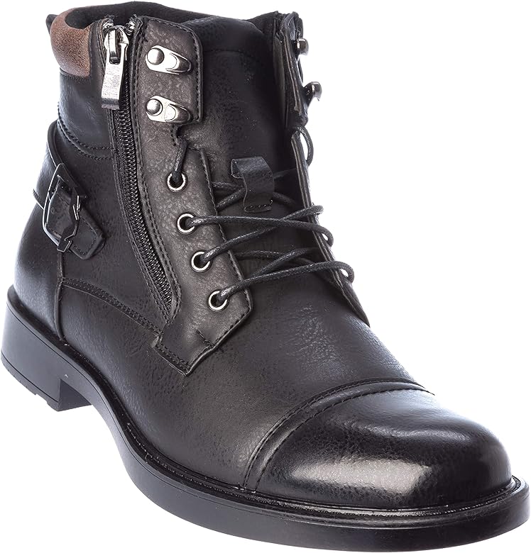 mens black dress boots amazon
