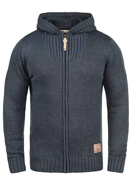 !Solid Penda Herren Strickjacke Cardigan Grobstrick Pullover mit Kapuze