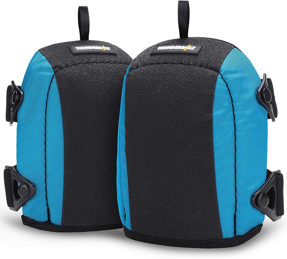 Thunderbolt Leather Knee Pads Work Construction Flooring Plumbing Cleaning