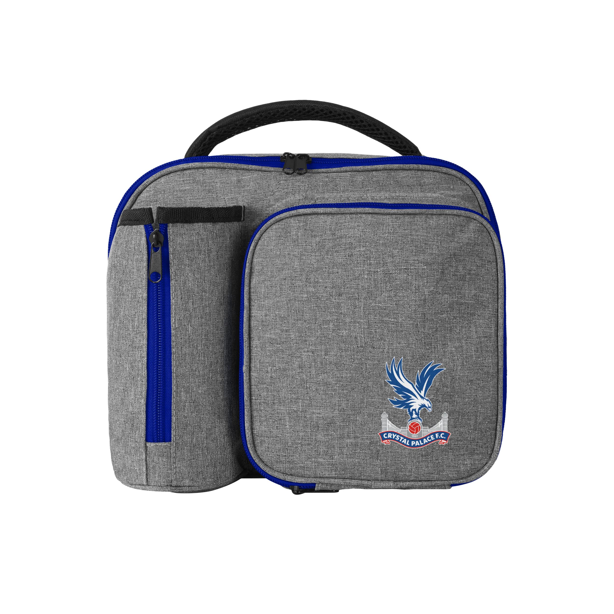 FOCO Officially Licensed Crystal Palace FC Grey Lunch Bag with Bottle Holder