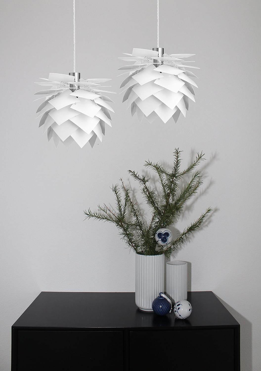 Dyberg Larsen PineApple XS G9 Hanging Pendant Set, 18 cm Diameter, White - Image 3