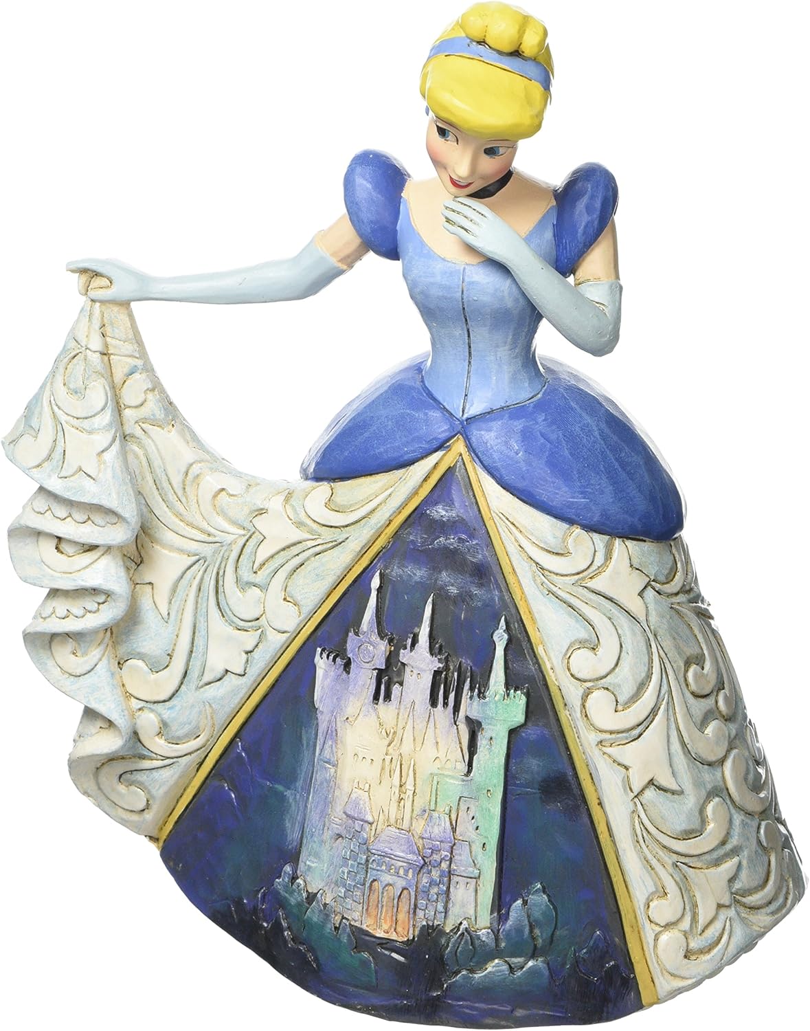 Disney Traditions Midnight at The Ball Cinderella Figurine, Blue