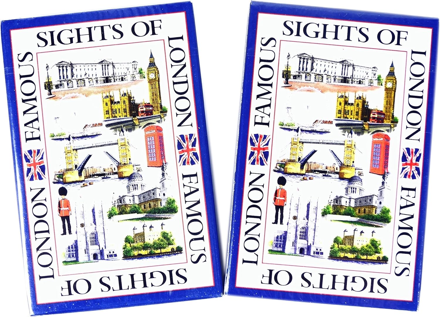 Playing Cards (Pack of 2) Famous Sights of London, Iconic London Scenes Printed Playing Cards