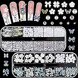 520 Pcs Nail Rhinestones for Nails - Bow Nail