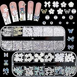 520 Pcs Nail Rhinestones for Nails - Bow Nail