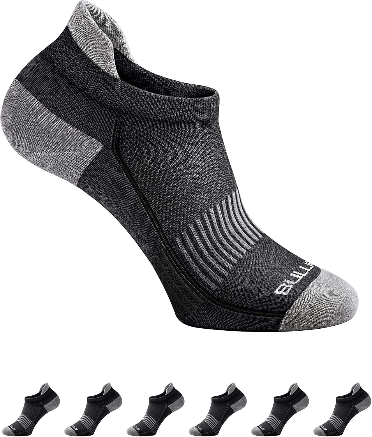 Athletic Running Socks,Bulliant Mens Ankle Socks Low Cut Cushioned For Men Women,Supportive and Moisture Taking: Clothing
