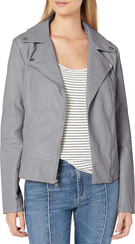 guess leather touch jacket