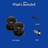 XFORT Bello Passage Knob Set Matt Black for Internal Doors with Tubular Latch view 5