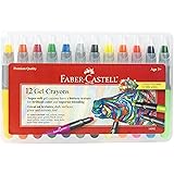 Faber-Castell Gel Crayons - 12 Vibrant Colors In Durable Storage Case
