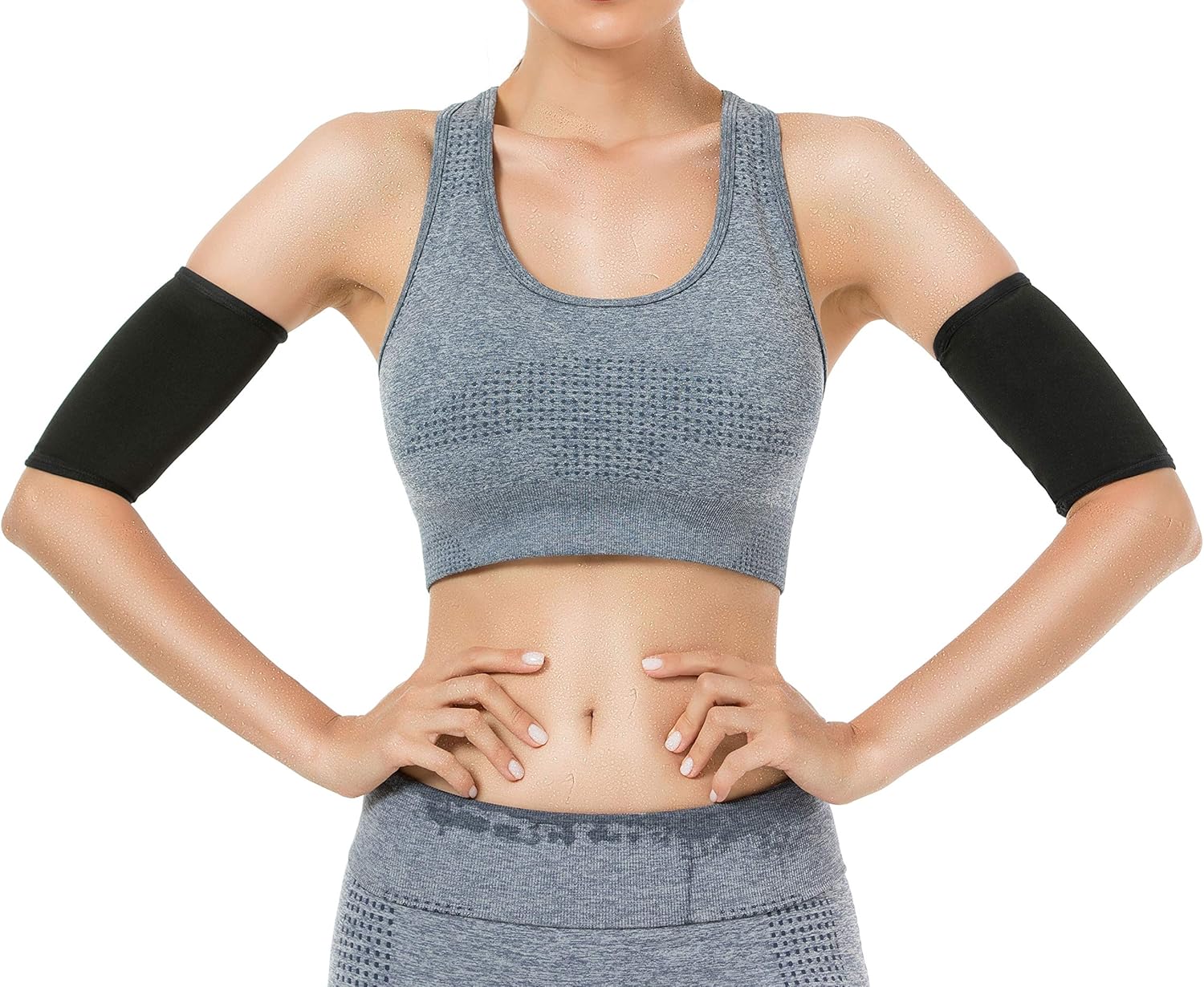 MOLLDAN Men＆Women Sauna Arm Trimmer Sweat Wrap Bands Slimmer for Weight Loss: Sports & Outdoors