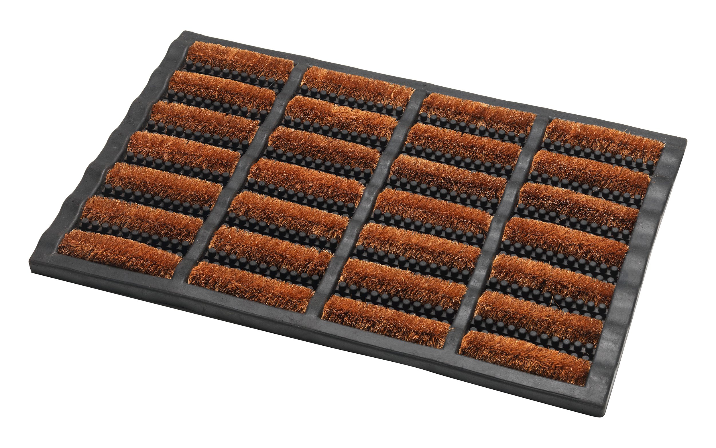 Addis Terrington Door Mat Heavy Duty Rubber Tuff 100% Natural Coir Bristle-60 x 40 cm, Coir & PVC, 60_x_40_cm, 517492