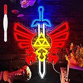 Sword Neon Sign Gamer Neon Signs for Wall Decor Gaming Room Decor LOZ Gifts Master Sword LED Sign Room Decor Neon Light up Sign for Bedroom Boys