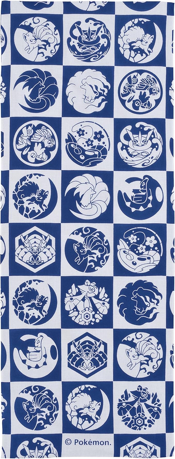 Amazon ポケモンセンターオリジナル 手ぬぐい 百ポケ夜行のポケ紋 おもちゃ雑貨 おもちゃ