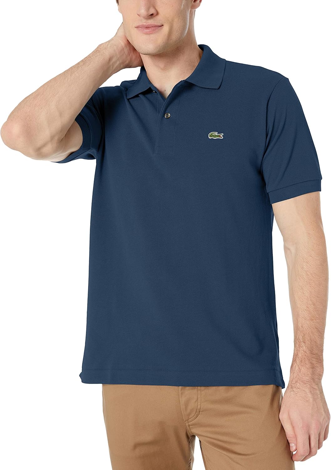 Lacoste Men's Short Sleeve L.12.12 Pique Polo Shirt at  Men’s Clothing store