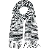 David & Young Softer Than Cashmere Houndstooth Winter Scarf, Black